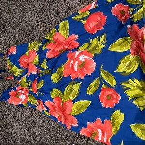 Hollister Blue Floral Midi Dress